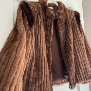 Vintage Norwegian Mink Fur Coat Size Small